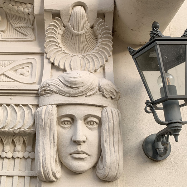 Schönes Detail an einer Fassade in der Kampstraße im Kruzviertel