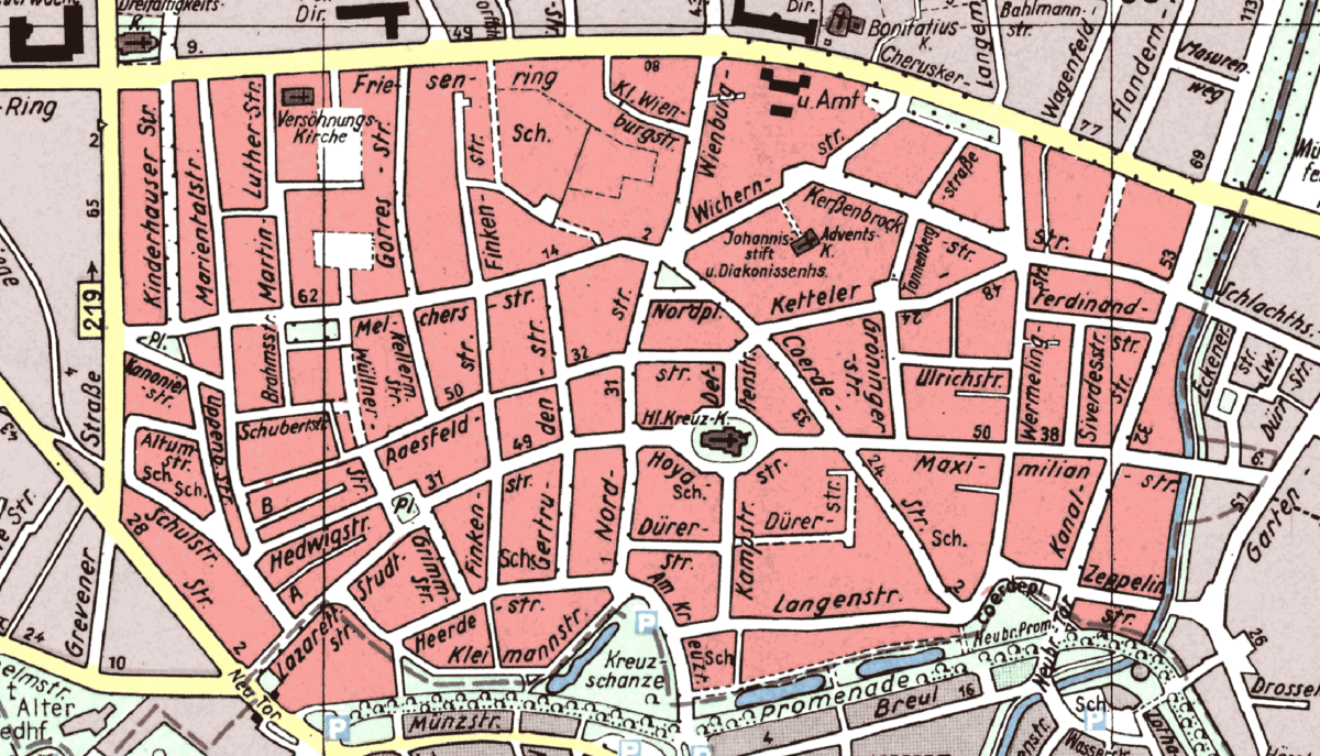 Stadtplan Kreuzviertel